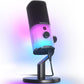 MAONO XLR/USB Gaming Microphone with Software, Dynamic PC Microphone with RGB for Streaming Podcast Vocal Recording, Computer Mic with Noise Cancellation, Mute Button, Gain Knob, Desktop Stand PD100X