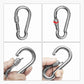 2 1 Heavy Duty 304 Stainless Steel Swivel Ring Double Ended Swivel Eye Hook with SUS304 Snap Hooks for Web Tree Swing, Swing Spinner Hanger, Reliable and Safe (M8)