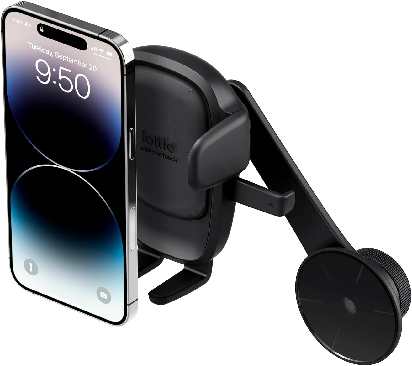 iOttie Easy One Touch 6 Universal Car Mount Dashboard &amp; Windshield Suction Cup Phone Holder for iPhone Samsung, Google, All Smartphones