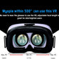 VR Headset for Phone, Compatible with iPhone Samsung and Android 3D Virtual Reality for Kids and Adults VR Goggles for Smartphone /4.5-6.3in Eyes Protected Anti-Blue HD Lenses