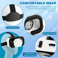 V5 VR Headset for Phone,3D Glasses Headset Helmets Virtual Reality Headset with Bluetooth Controller,Adjustable Pupil Distance VR Goggles for Movies Games,4.7-6“ Screen