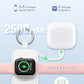 RORRY Charger for Apple Watch Series 9, 2500mAh Fast Charging Portable Charger for iWatch, Travel Charger with Built-in USB C Cable for Apple Watch Ultra Series 9 8 7 6 5 4 3 2 SE Accessories, Pink