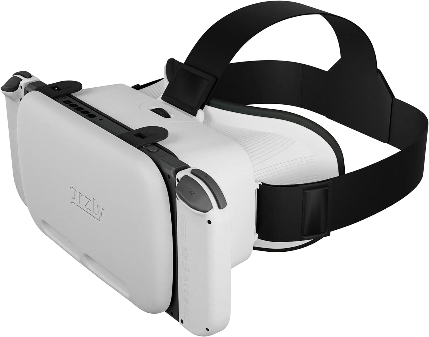 Orzly VR Headset Designed for Nintendo Switch &amp; Switch OLED Console with Adjustable Lens for a Virtual Reality Gaming Experience and for Labo VR - White - Gift Boxed Edition