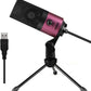 FIFINE USB Microphone, Metal Condenser Recording Microphone for Laptop MAC or Windows Cardioid Studio Recording Vocals, Voice Overs,Streaming Broadcast and YouTube Videos-K669B