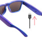 OhO Smart Glasses,Safety Glasses with Bluetooth Speaker,Indoor/Outdoor UV Protection and Voice Control,Unisex(Blue Light Lens)