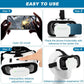V5 VR Headset for Phone,3D Glasses Headset Helmets Virtual Reality Headset with Bluetooth Controller,Adjustable Pupil Distance VR Goggles for Movies Games,4.7-6“ Screen