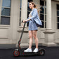 Electric Scooter 8.5&#34; Solid Tires 350W Motor 10.5Ah Battery Up to 23 Miles Range 19 Mph Speed Portable Folding Commuting Scooter Double Braking System, Max Load 264Ibs
