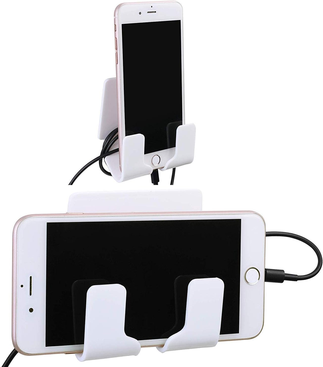 TXEsign Adhesive Wall Tablet Holder Mount Stand for Tablet Smartphones eReader Wall Holder Mount (Black)