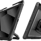 STM Dux Swivel Case for iPad 10th Gen - 360° Rotating Stand with Hand Strap, Rugged Protection, Apple Pencil Storage, and Clear Back - Perfect for Frontline and Service Workers - Black.