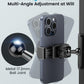APPS2Car Gym Magnetic Phone Holder, 360 Adjustable, Compatible with 4.7-6.5&#34; Smartphones, Alloy Base and Joint, Black