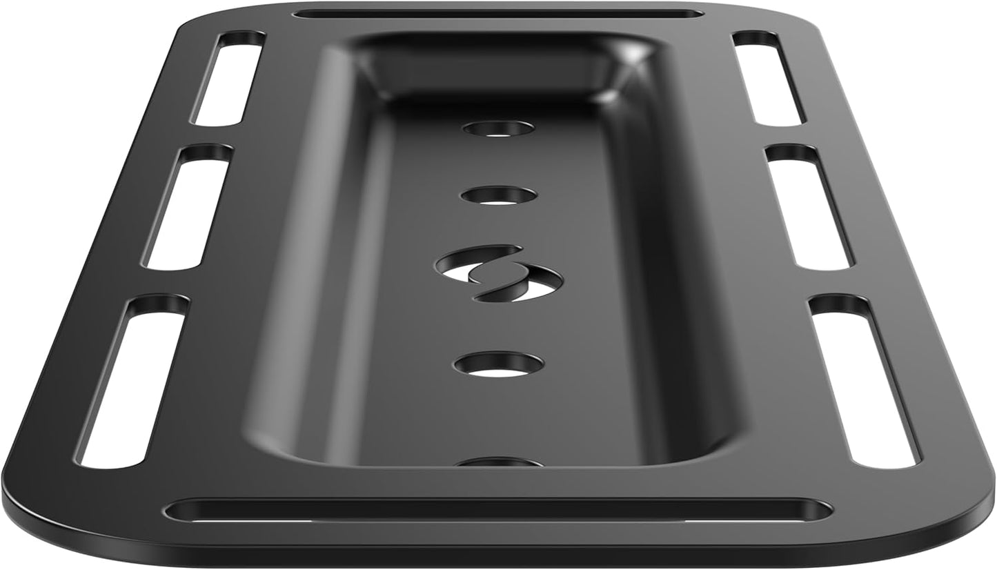 HumanCentric Cable Box Mount and Modem Mount, Adjustable Wall Mount for Small and Wide Devices Like Cable Boxes, Modems, DVD Players, Streaming Media Devices, Mount on The Wall Behind TV