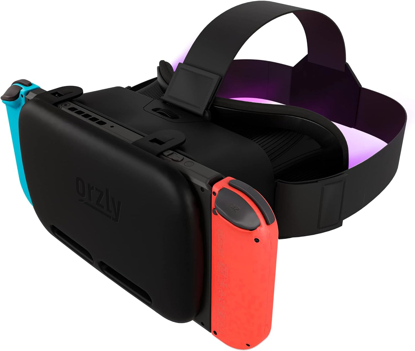 Orzly VR Headset Designed for Nintendo Switch &amp; Switch OLED Console with Adjustable Lens for a Virtual Reality Gaming Experience and for Labo VR - White - Gift Boxed Edition