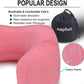napfun Neck Pillow for Traveling, Upgraded Travel Neck Pillow for Airplane 100% Pure Memory Foam Travel Pillow for Flight Headrest Sleep, Portable Plane Accessories, Striped Black