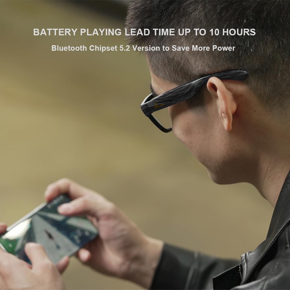 OhO Smart Glasses, Audio Glasses With Bluetooth Speaker,Reading Glasses With Voice Control and Open Ear,(Men/Women)