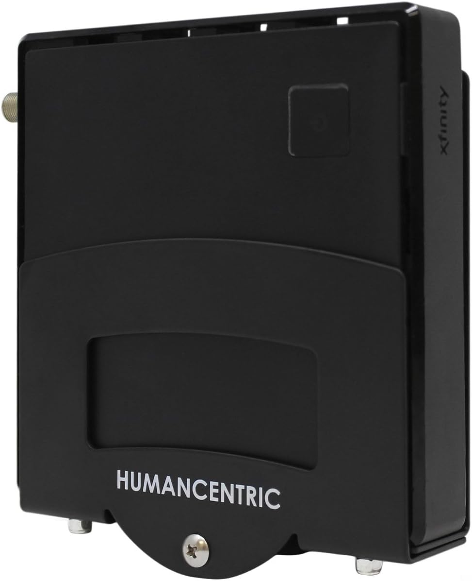 HumanCentric Cable Box Mount and Modem Mount, Adjustable Wall Mount for Small and Wide Devices Like Cable Boxes, Modems, DVD Players, Streaming Media Devices, Mount on The Wall Behind TV