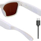 OhO Smart Glasses,Safety Glasses with Bluetooth Speaker,Indoor/Outdoor UV Protection and Voice Control,Unisex(Blue Light Lens)