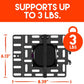 Universal Streaming Device Mount Holds Media Devices Up to 3lbs Securely Behind Flat Screen TVs - Compatible with Apple TV, Roku, Amazon Fire TV, TiVo Mini, and More - Echo-SDMU