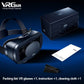 NEWSTYP 5~7inch VRG Pro 3D VR Glasses Virtual Reality Full Screen Visual Wide-Angle VR Glasses Box for 5 to 7 inch Smartphone Eyeglasses with Remote Control (Black Basic)