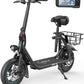 Gyroshoes Electric Scooter with Seat for Adults, 550W Powerful Motor, 20-Mile Range, Speed up to 18.6MPH, Ample Storage for Pets &amp; Cargo, Electrically-Powered Motor Scooters