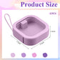 Kathfly 4 Pcs White Hair Tie Organizer Portable Hair Accessory Storage Containers Stackable Hair Tie Bobby Pin Holder Home Cotton Swab Dispenser Hair Accessories Jewelry Organizer Box