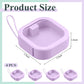 Kathfly 4 Pcs White Hair Tie Organizer Portable Hair Accessory Storage Containers Stackable Hair Tie Bobby Pin Holder Home Cotton Swab Dispenser Hair Accessories Jewelry Organizer Box