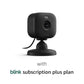 Blink Mini 2 (newest model), Plug-in smart security camera, HD night view in color, built-in spotlight, two-way audio, motion detection, Works with Alexa (White)
