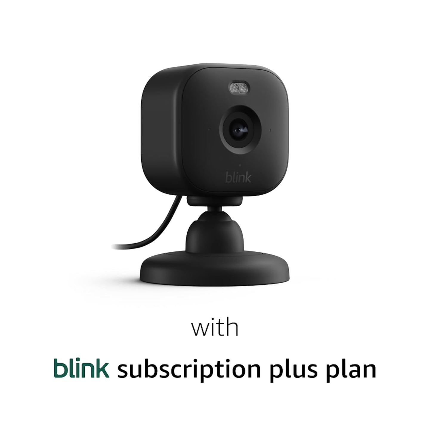 Blink Mini 2 (newest model), Plug-in smart security camera, HD night view in color, built-in spotlight, two-way audio, motion detection, Works with Alexa (White)