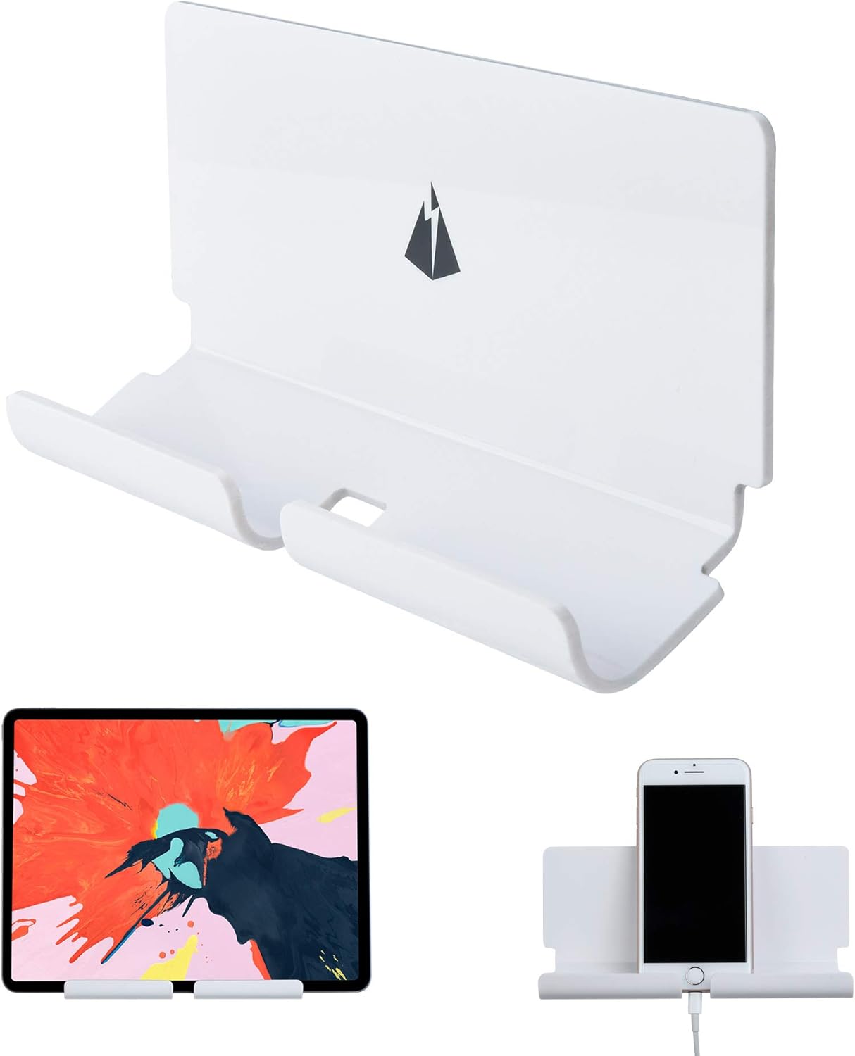 TXEsign Adhesive Wall Tablet Holder Mount Stand for Tablet Smartphones eReader Wall Holder Mount (Black)