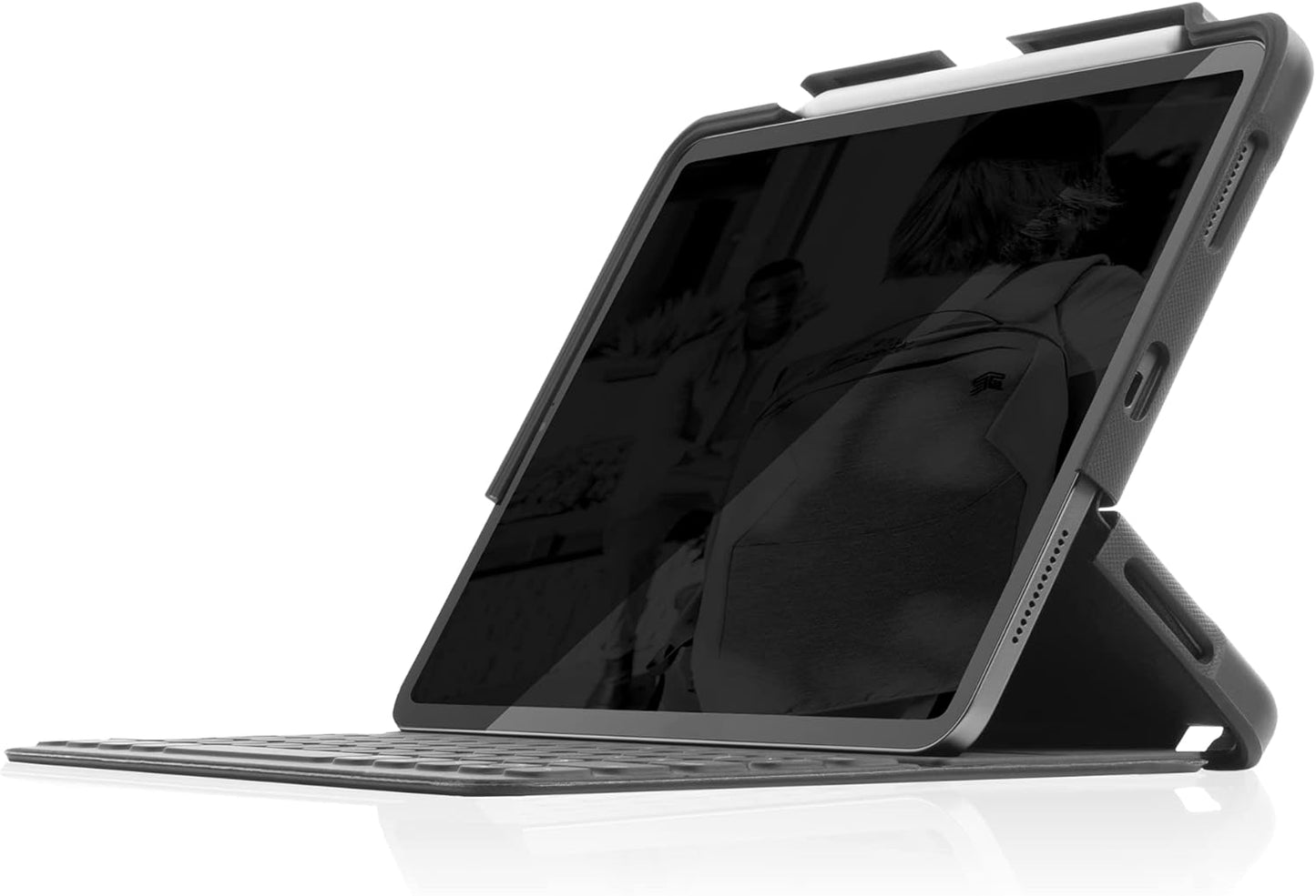 STM Dux Shell Magic Folio for iPad Air (5th/4th Gen) &amp; iPad Pro 11&#34; (4th/3rd/2nd/1st Gen) - Ultra-Protective Case with Apple Pencil Storage - Black