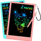 BUKEBU LCD Writing Tablet Doodle Board,10.5 inch Colorful Drawing Pad,Electronic Drawing Tablet, Drawing Pads,Travel Gifts for Kids Ages 3 4 5 6 7 8 Year Old Girls Boys (Pink)