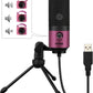 FIFINE USB Microphone, Metal Condenser Recording Microphone for Laptop MAC or Windows Cardioid Studio Recording Vocals, Voice Overs,Streaming Broadcast and YouTube Videos-K669B
