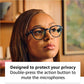 Amazon Echo Frames (3rd Gen) | Smart glasses with Alexa | Modern Rectangle frames in Charcoal Gray with blue light filtering lenses