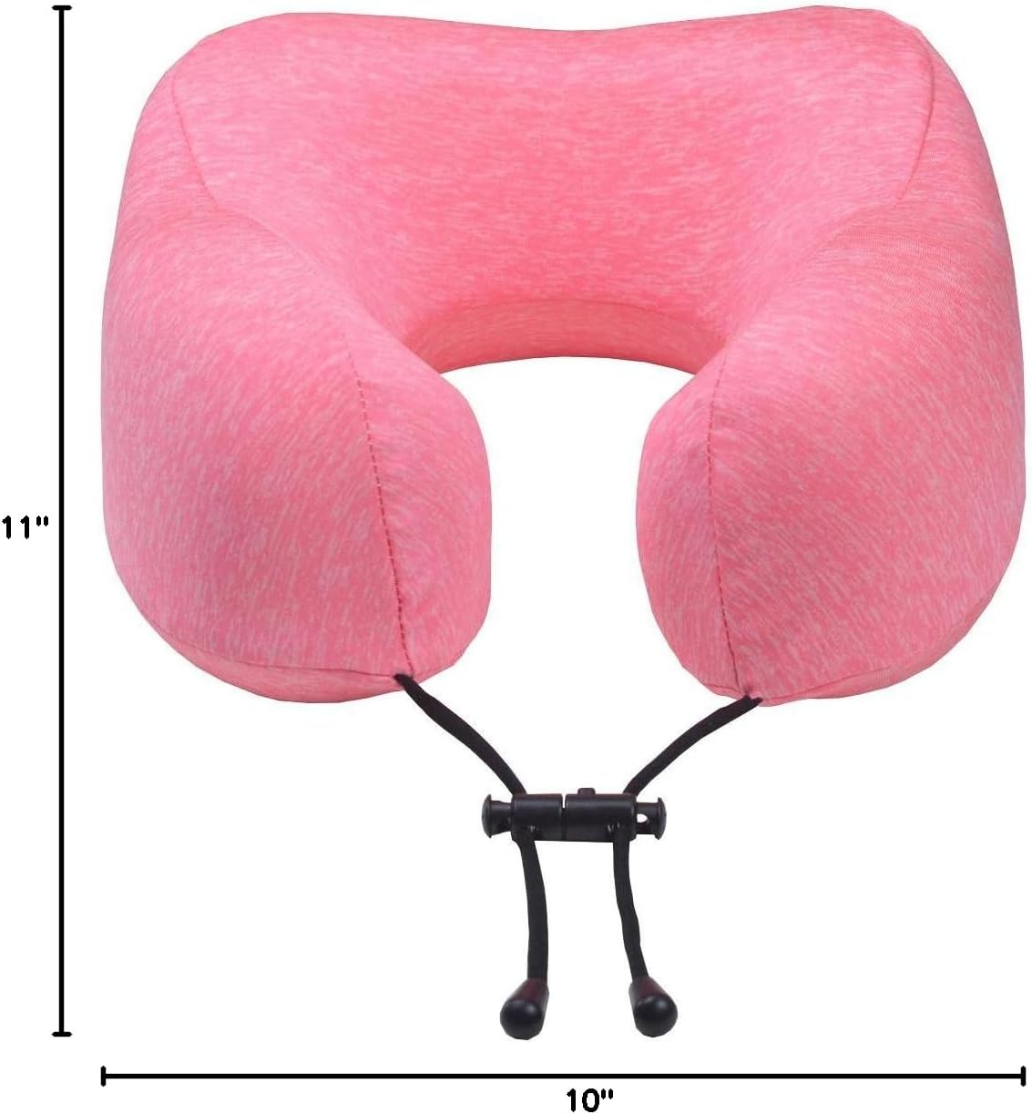 napfun Neck Pillow for Traveling, Upgraded Travel Neck Pillow for Airplane 100% Pure Memory Foam Travel Pillow for Flight Headrest Sleep, Portable Plane Accessories, Striped Black