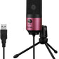 FIFINE USB Microphone, Metal Condenser Recording Microphone for Laptop MAC or Windows Cardioid Studio Recording Vocals, Voice Overs,Streaming Broadcast and YouTube Videos-K669B