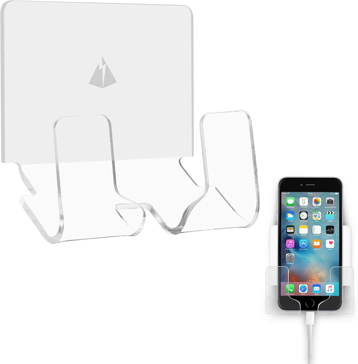 TXEsign Adhesive Wall Tablet Holder Mount Stand for Tablet Smartphones eReader Wall Holder Mount (Black)
