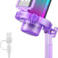 MAONO USB Gaming Microphone for PC, Noise Cancellation Condenser Mic with RGB Lights, Mute, Gain for Streaming, Recording, Podcast, Chat, Twitch, YouTube, Discord, Computer, PS5, PS4, GamerWave