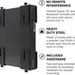 HumanCentric Cable Box Mount and Modem Mount, Adjustable Wall Mount for Small and Wide Devices Like Cable Boxes, Modems, DVD Players, Streaming Media Devices, Mount on The Wall Behind TV