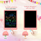 BUKEBU LCD Writing Tablet Doodle Board,10.5 inch Colorful Drawing Pad,Electronic Drawing Tablet, Drawing Pads,Travel Gifts for Kids Ages 3 4 5 6 7 8 Year Old Girls Boys (Pink)