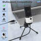 FIFINE USB Microphone, Metal Condenser Recording Microphone for Laptop MAC or Windows Cardioid Studio Recording Vocals, Voice Overs,Streaming Broadcast and YouTube Videos-K669B