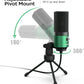 FIFINE USB Microphone, Metal Condenser Recording Microphone for Laptop MAC or Windows Cardioid Studio Recording Vocals, Voice Overs,Streaming Broadcast and YouTube Videos-K669B