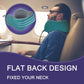napfun Neck Pillow for Traveling, Upgraded Travel Neck Pillow for Airplane 100% Pure Memory Foam Travel Pillow for Flight Headrest Sleep, Portable Plane Accessories, Striped Black
