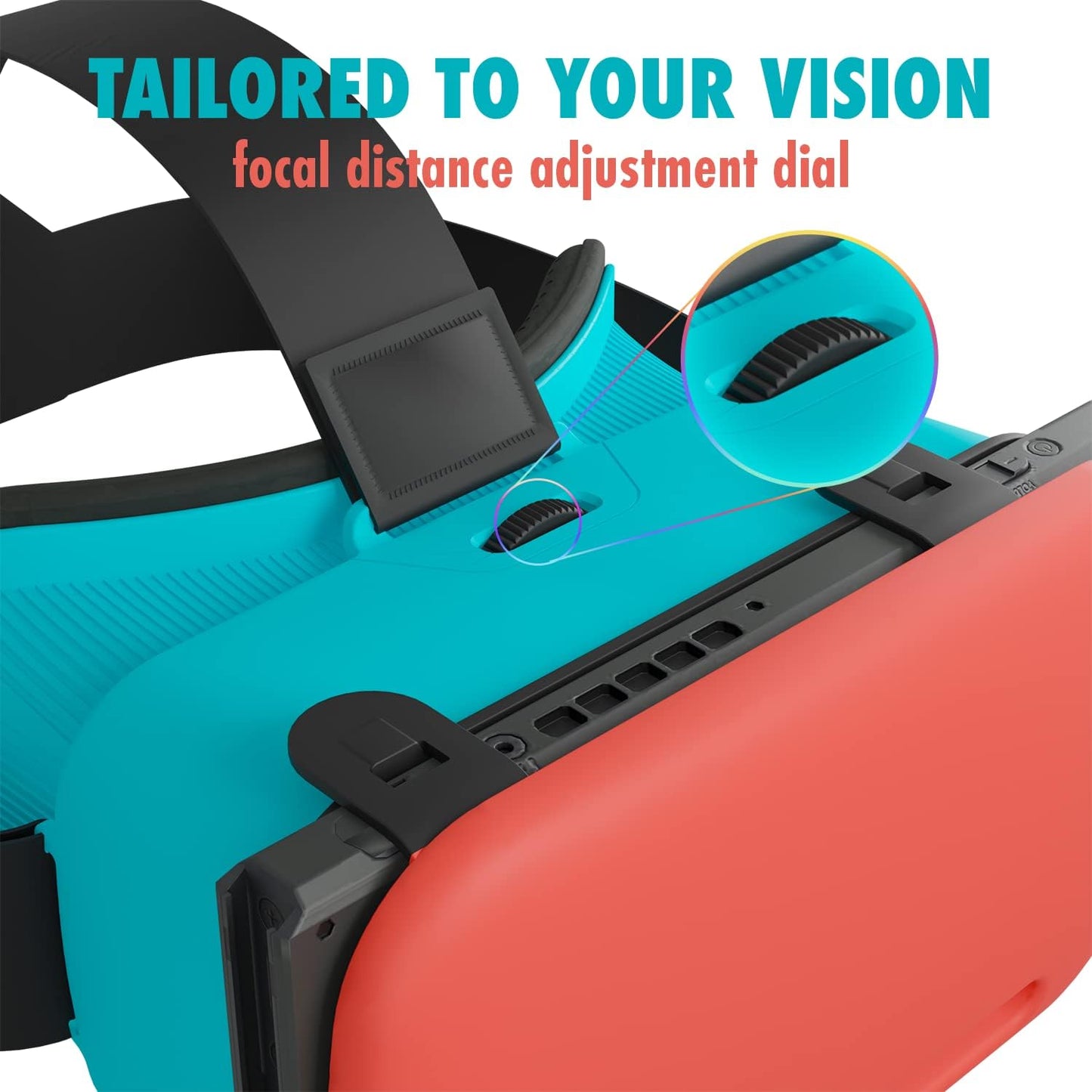 Orzly VR Headset Designed for Nintendo Switch &amp; Switch OLED Console with Adjustable Lens for a Virtual Reality Gaming Experience and for Labo VR - White - Gift Boxed Edition