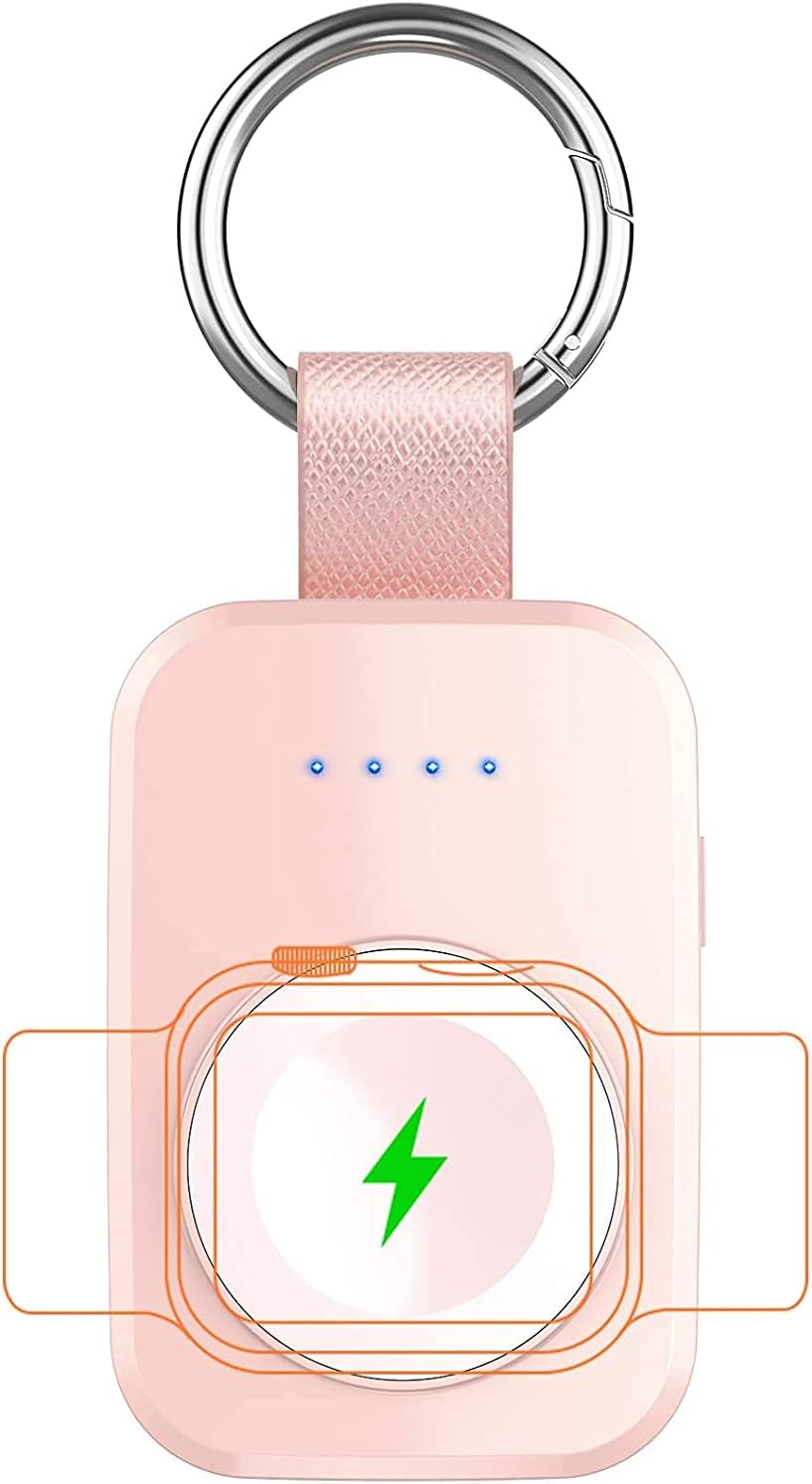 i.VALUX for Apple Watch Charger Portable Magnetic i Watch Charger, Keychain Travel Accessories Smart Wireless Charging Battery Pack Power Bank for Apple Watch Series 10/9/8/7/6/5/4/3/2/1/SE/Ultra1 2