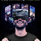 NEWSTYP 5~7inch VRG Pro 3D VR Glasses Virtual Reality Full Screen Visual Wide-Angle VR Glasses Box for 5 to 7 inch Smartphone Eyeglasses with Remote Control (Black Basic)