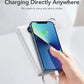 VRURC 10000mAh Power Bank Built-in Cables, Portable Charger with LED Display, Slim Travel Battery Pack with Cords, 5 Output Dual Input Phone Charger for Cell Phone Smart Devcies-Blue(1 Pack)