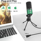 FIFINE USB Microphone, Metal Condenser Recording Microphone for Laptop MAC or Windows Cardioid Studio Recording Vocals, Voice Overs,Streaming Broadcast and YouTube Videos-K669B