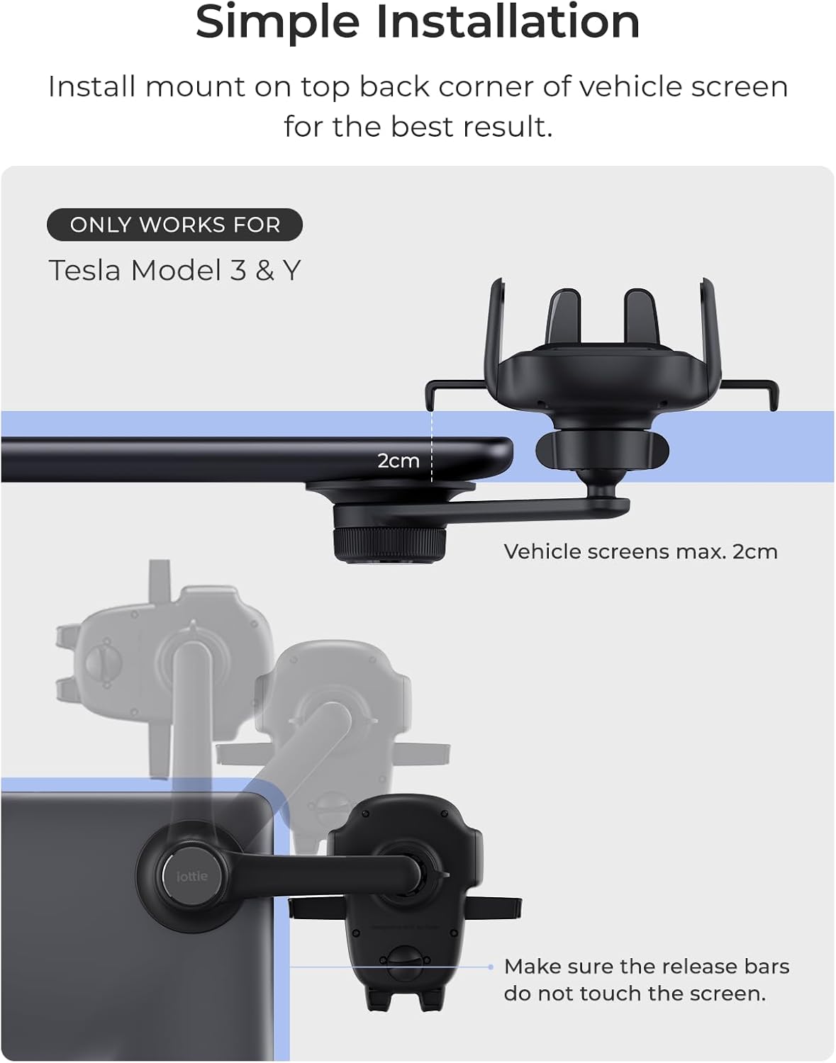 iOttie Easy One Touch 6 Universal Car Mount Dashboard &amp; Windshield Suction Cup Phone Holder for iPhone Samsung, Google, All Smartphones