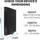 HumanCentric Cable Box Mount and Modem Mount, Adjustable Wall Mount for Small and Wide Devices Like Cable Boxes, Modems, DVD Players, Streaming Media Devices, Mount on The Wall Behind TV