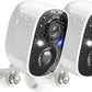 GMK Security Cameras Wireless Outdoor, 2K Color Night Vision AI Motion Detection 2-Way Talk Battery Powered WiFi Home Indoor Camera IP65 Weatherproof Spotlight Siren Alarm Cloud/SD Storage 2-Pack