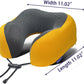 napfun Neck Pillow for Traveling, Upgraded Travel Neck Pillow for Airplane 100% Pure Memory Foam Travel Pillow for Flight Headrest Sleep, Portable Plane Accessories, Striped Black